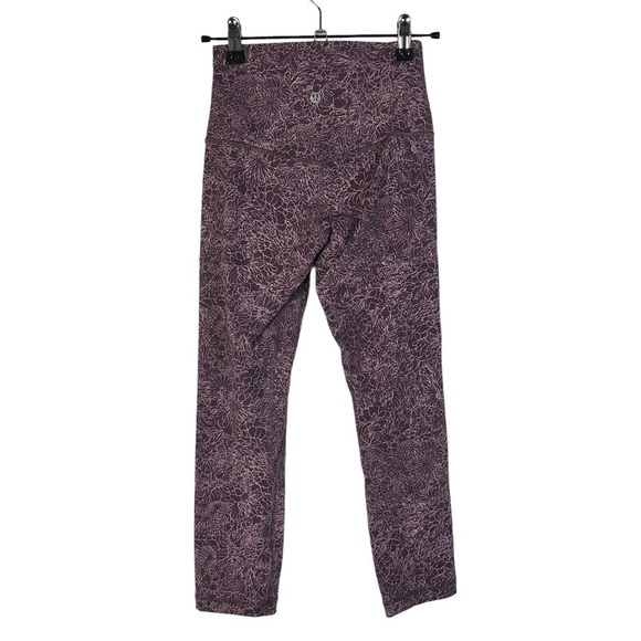 Lululemon Align Crop 21" Arabesque Antoinette Smoky Quartz Purple Athletic Pants - Picture 4 of 5